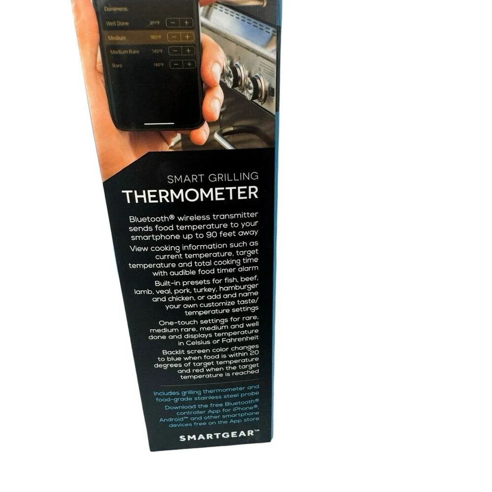 SmartGear Wireless Grilling Thermometer STG-6695-KB